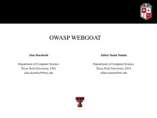 OWASP WEBGOAT