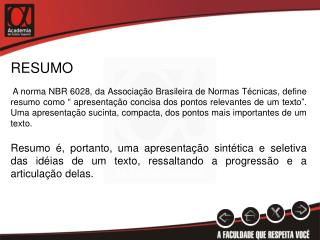 RESUMO