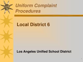 Uniform Complaint Procedures