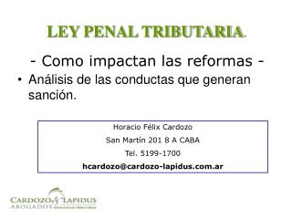 Análisis de las conductas que generan sanción.