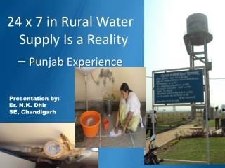 24 x 7 in Rural Water Supply Is a Reality – Punjab Experience