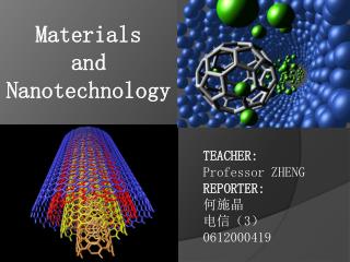 Materials and Nanotechnology