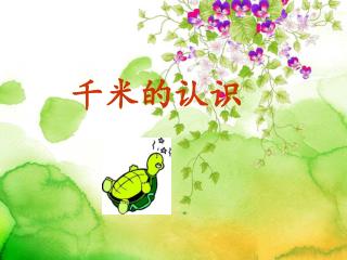 千米的认识