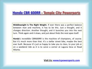 Honda CBR 600RR - Temple City Powersports