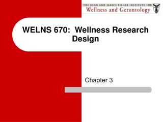 WELNS 670: Wellness Research Design