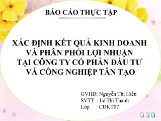 BÁO CÁO THỰC TẬP