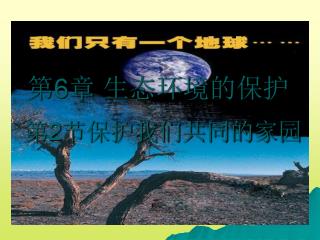 第 6 章 生态环境的保护