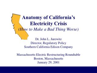 Anatomy of California’s Electricity Crisis (How to Make a Bad Thing Worse)