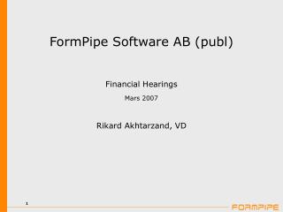 FormPipe Software AB (publ)