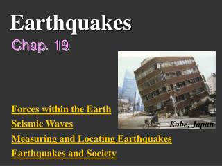 Earthquakes