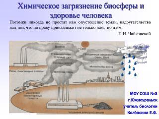 Химическое загрязнение биосферы и здоровье человека