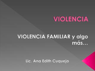 VIOLENCIA