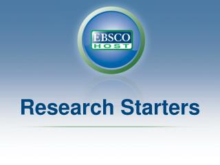 Research Starters