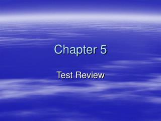 Chapter 5