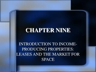 CHAPTER NINE