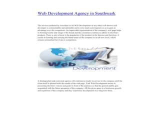 Web Development Agency in Southwark