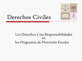 Derechos Civiles