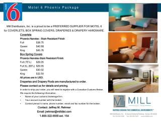 Motel 6 Phoenix Package