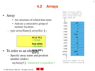 4.2	Arrays