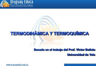 TERMODINÁMICA Y TERMOQUÍMICA