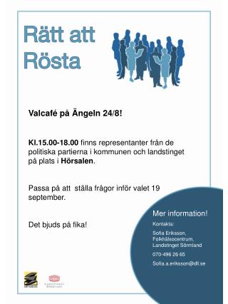 Valcafé på Ängeln 24/8!