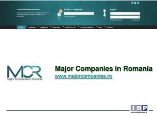 Major Companies in Romania majorcompanies.ro