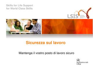 Sicurezza sul lavoro