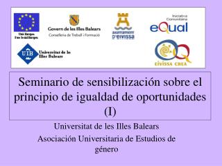 Seminario de sensibilización sobre el principio de igualdad de oportunidades (I)