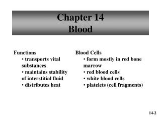 Chapter 14 Blood