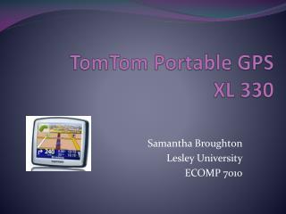 TomTom Portable GPS XL 330