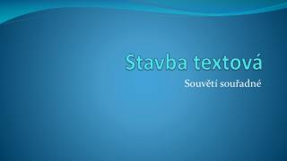 Stavba textová