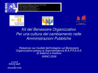 Kit del Benessere Organizzativo Per una cultura del cambiamento nelle Amministrazioni Pubbliche