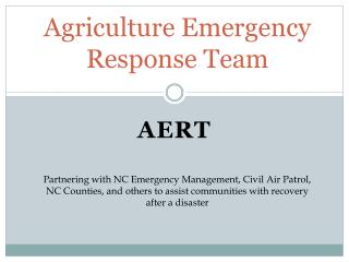 Agriculture Emergency Response Team