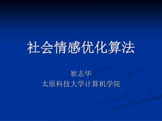 社会情感优化算法