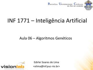 INF 1771 – Inteligência Artificial