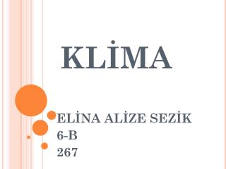 KLİMA