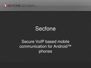 Secfone