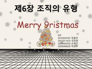 제 6 장 조직의 유형