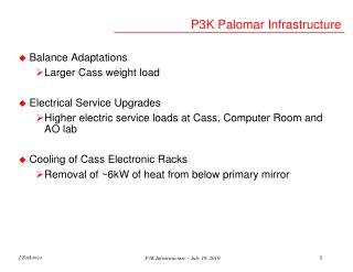 P3K Palomar Infrastructure