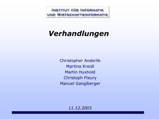 Christopher Anderlik Martina Kreidl Martin Huxhold Christoph Fleury Manuel Ganglberger