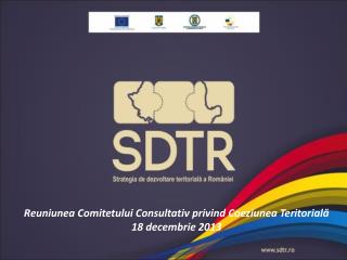 Reuniunea Comitetului Consultativ privind Coeziunea Teritorială 18 decembrie 2013