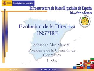 Evolución de la Directiva INSPIRE