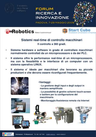Sistemi real-time di controllo macchinari Il controllo a 360 gradi.