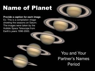 Name of Planet