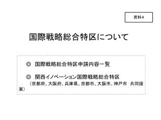 国際戦略総合特区について