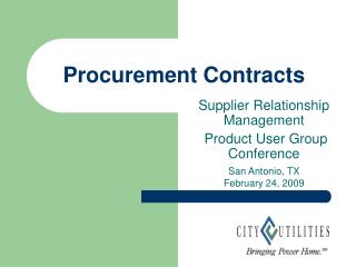 Procurement Contracts