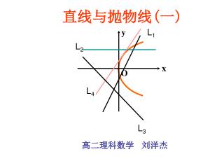 直线与抛物线 ( 一 )