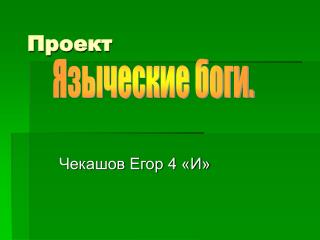 Проект