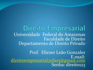 Direito Empresarial