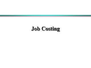 Job Costing